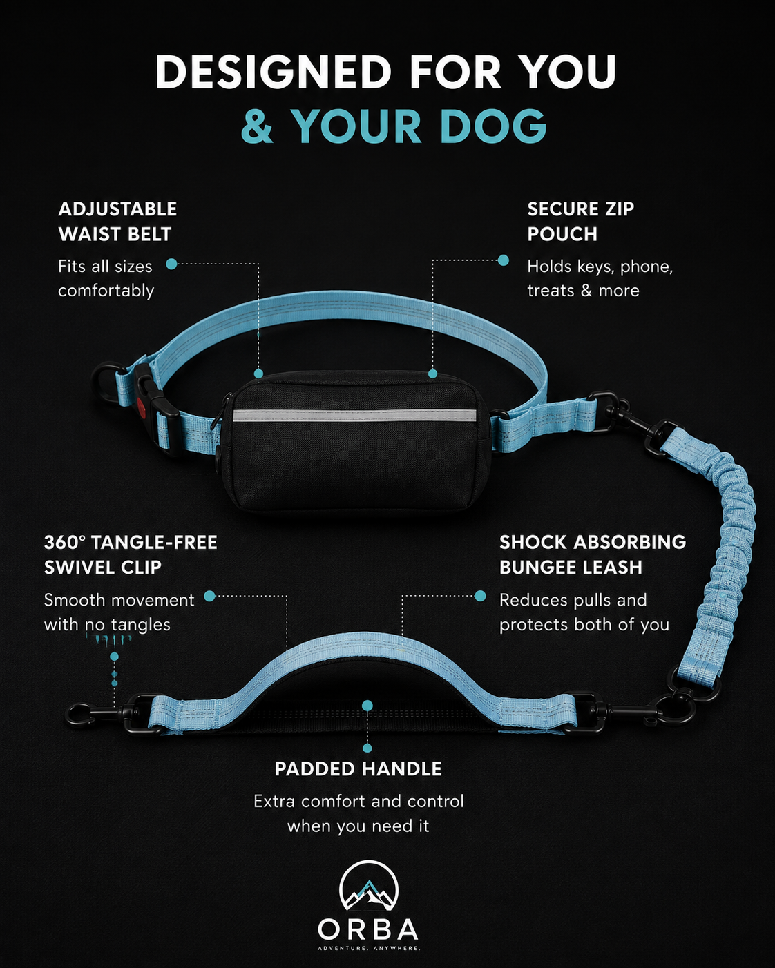 ORBA AdventureFlex™ Leash