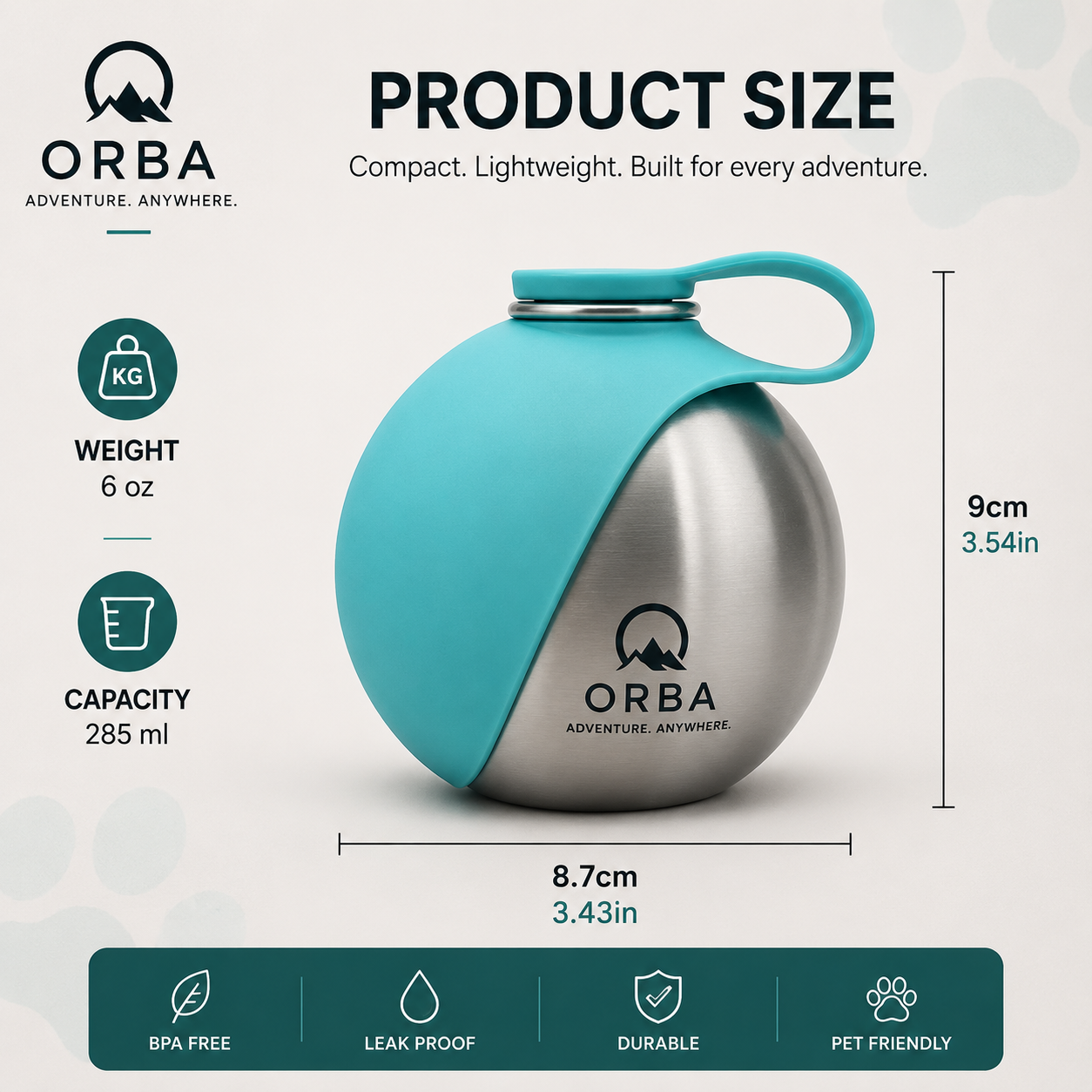 ORBA™ Portable Pet Water Bottle